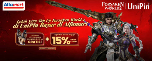 Top Up Forsaken World 2 di UniPin dan Bayar di Alfamart, Gratis Kopi Kenangan Indonesiano + Bonus 15% UniPin Credits